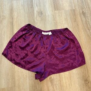 Victoria's Secret Satin Purple Shorts